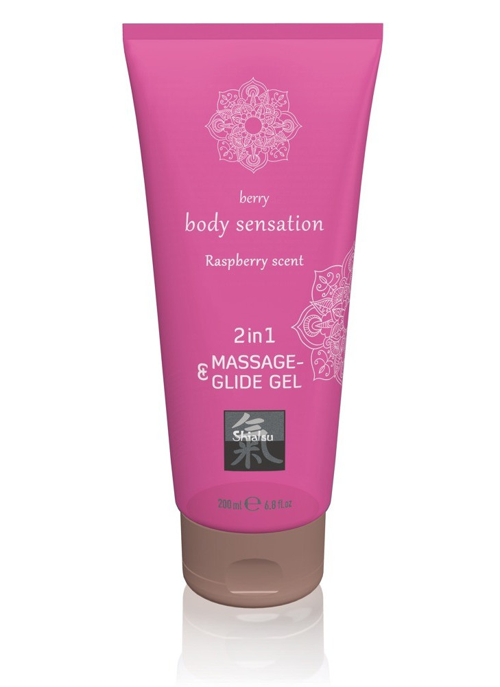 Massage & Glide Gel 2in1 Raspberry Scent
